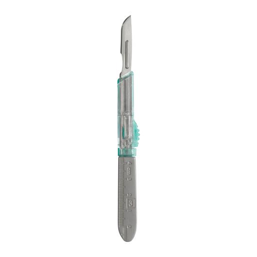 10010-10, Safety Scalpel Blade Cartridges, Curved, Cutting Edge 30 mm, 10 blades/unit