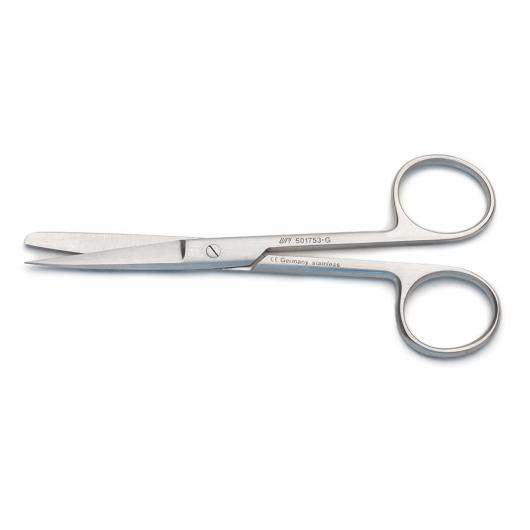 501753-G, Operating Scissors, Straight, 11.5cm, Sharp/Blunt, German