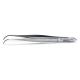 504478, Iris Forceps, 10.2cm, Full Curve, Serrated