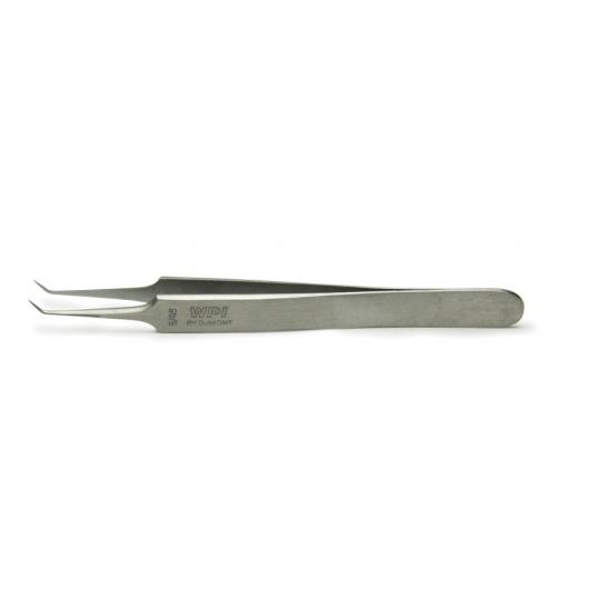 500234, Dumont Tweezers #5B, 11cm, Angled, 0.05x0.01mm Tips