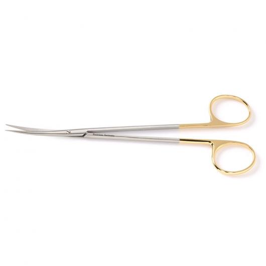 19635TC, Metzenbaum Scissors, 22.9cm, German made, Curved, Sharp Tips, Tungsten Carbide