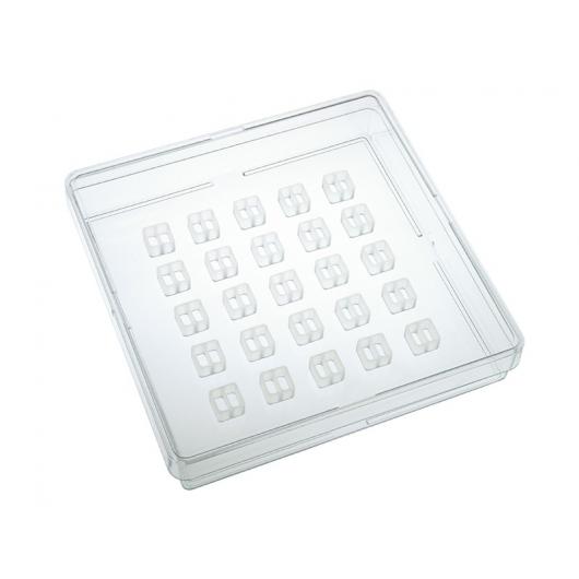 25 culture-inserts 2 well for self-insertion
