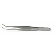 Iris forceps, 10 cm, 0,8 mm, serrated