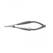Vannas scissors, 8 cm, angled 5 mm blades