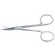 500367, Dissecting Eye Scissors, 10cm, Blunt Probe Tips, Curved