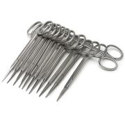 Iris scissors, 11,5 cm, straight, 12-pack