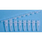 Microcentrifuge tube strips, 0.2ml, flat cap strips, pkg of 250