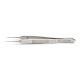 504498, Suture Tying Forceps, 10cm, Straight, 0.5x0.5mm Tips