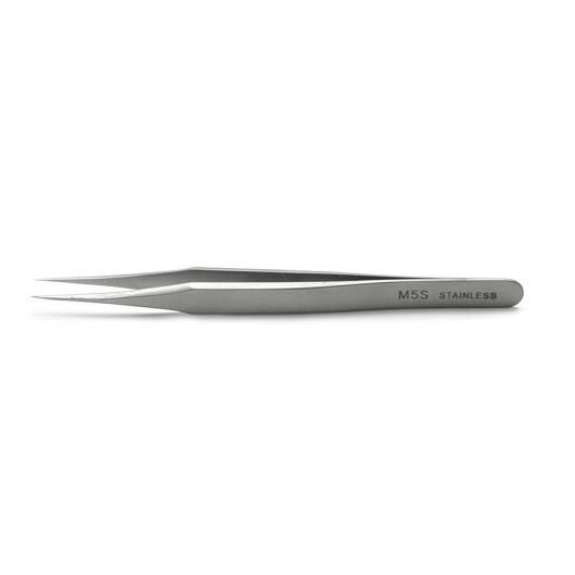 501764, Dumont Tweezers 5MS, 8.2cm, Straight, 0.09x0.05mm Tips