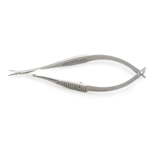 501234-G, McPherson-Vannas Scissors, 8cm, Curved, German