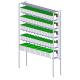 ZAS Series Single sided racks for use with Aquaneering central filtration system