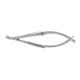 503214, McPherson-Vannas Scissors, 8cm, 5mm Blades, 0.22 mm Tips, 45° Angled to Side