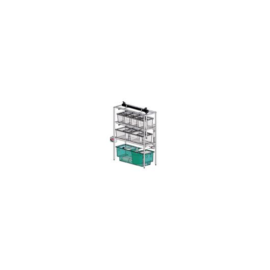 XS250-421-250 Stand Alone Tabletop Rack (2-Shelf)