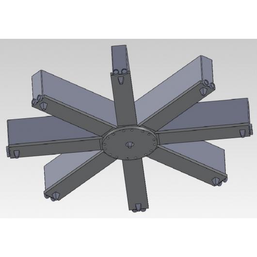 8-Arm Radial maze for Mice, bottom view