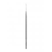 Mirror finish micro spatula - curved, 12 cm