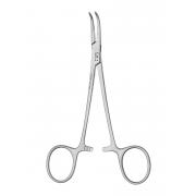 Baby-Mixter hemostat - serrated, curved, 14  cm