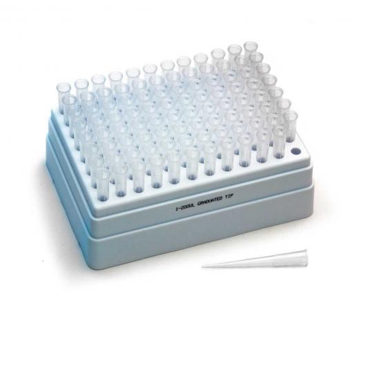 500194, Universal Pipetter Tips, Rack, 5-200 µL