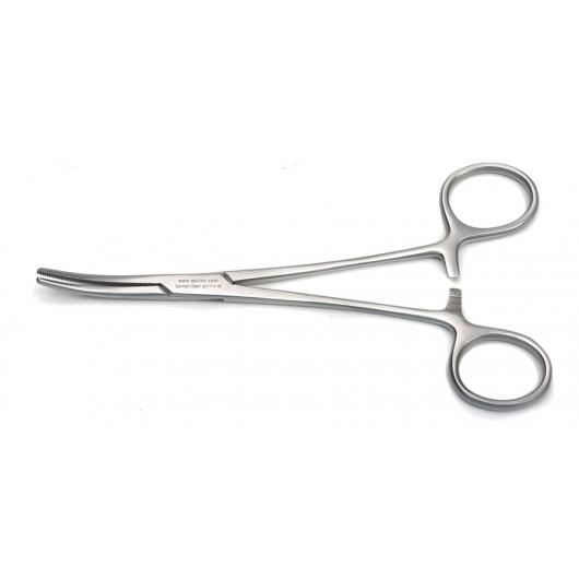501713-G, Crile-Rankin Hemostatic Forceps, 15.9cm, Curved, German