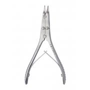 Skull flap cutter - angled up, 14 cm, 10 mm cutting edge