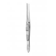 Forceps - sliding lock, smooth, straight, 11 cm