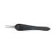 WPB5035, Saint Martin Micro Corneal Forceps, Stainless Steel with Black Titanium Coating