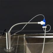 Snap-in spring swivel mount