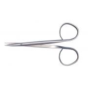 Ribbon handle Iris scissors, 11 cm, large ring