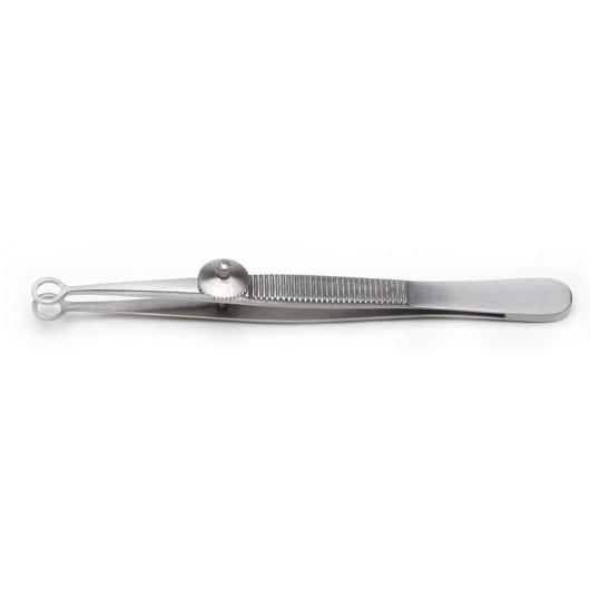 503202, Ring Tipped Forceps, 10cm, 4.8 mm ID, 6.0 mm OD