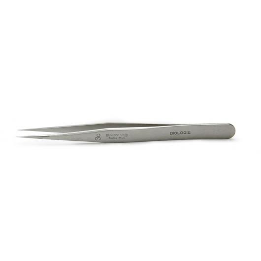 500064, Dumont Tweezers #3C, 11cm, 0.08 x 0.04mm tips, Dumostar Steel