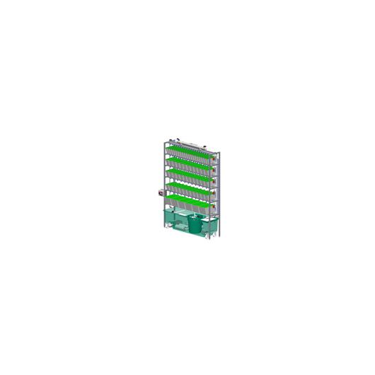 ZS560 Stand Alone Single-Sided Rack (5-Shelf)