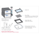 Components of ibidi Top Stage Incubators