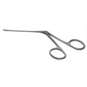 Alligator forceps, 8 cm, 0,5x4,5 mm serrated jaws