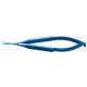 WP5060, Vannas Capsulatomy Scissors, 9.5cm, Curved, Sharp, Titanium