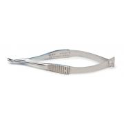Vannas scissors, 8 cm, curved, German