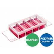 µ-Slide 4 Well Bioinert, Polymer Bottom