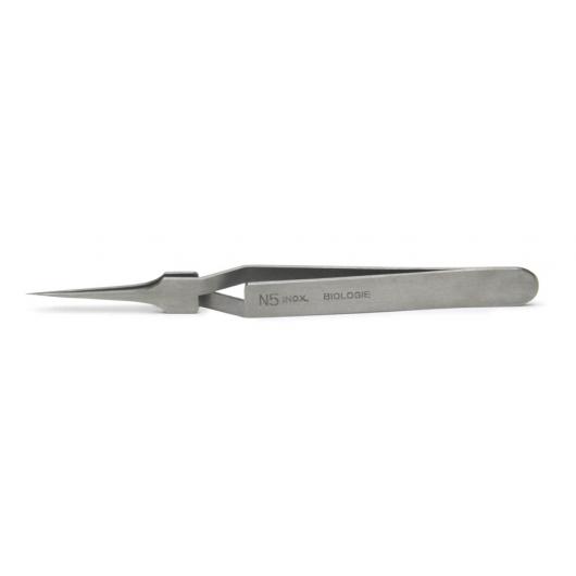 501202, Dumont Tweezers #5, 11cm, Straight, Self-closing, 0.05x0.01mm Tips, Biology
