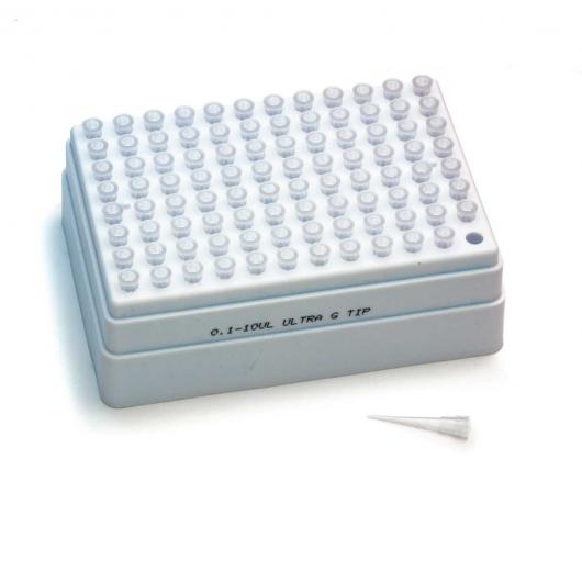 500192, Universal Pipetter Tips, Rack, 0.1-10 µL