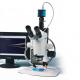 Precision Stereo Zoom Trinocular Microscope (IV), camera, light