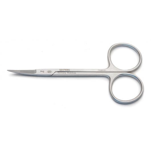 501759-G, Iris Scissors, 11.5cm, Curved, German