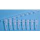 Microcentrifuge tube strips, 0.2mL, flat cap strips, pkg of 250