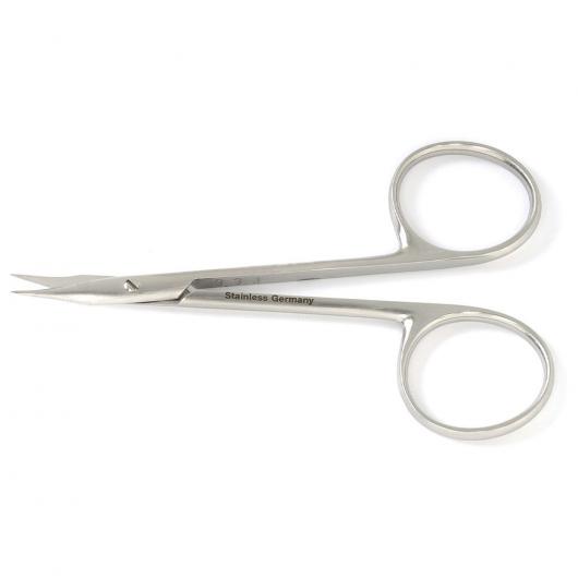 19123, Gradle eye suture scissors 9.5cm German made Sharp