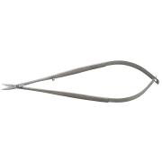 Spring scissors, 14 cm, curved